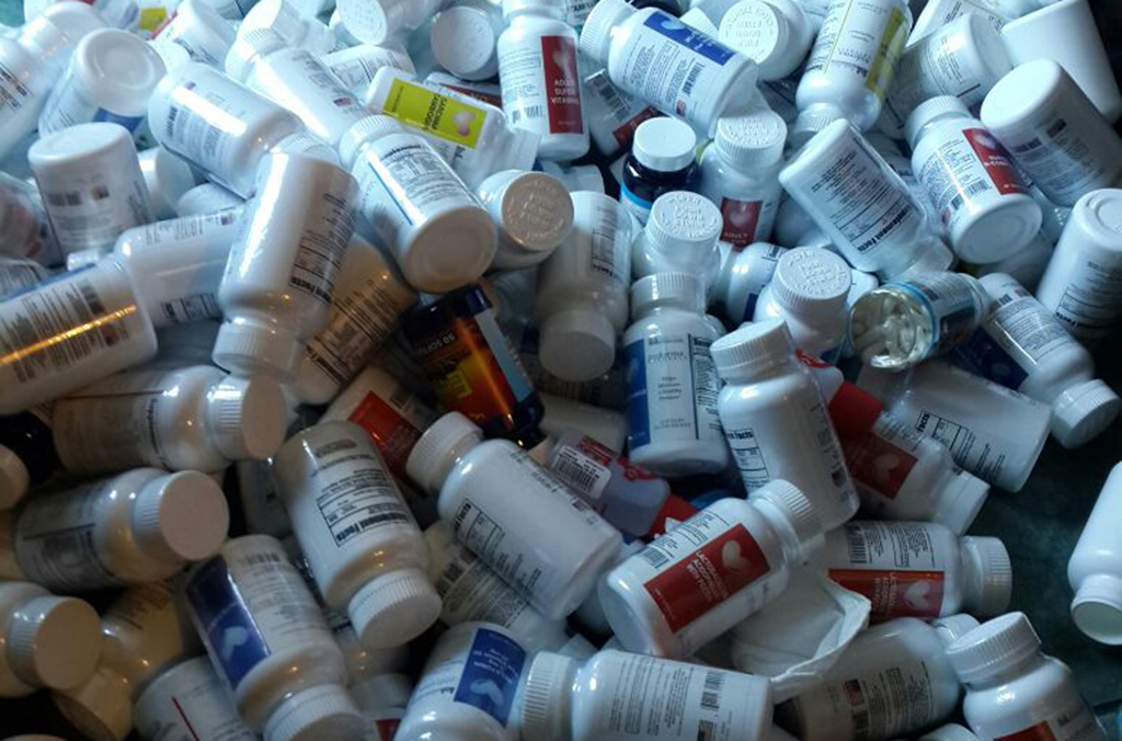 A seized batch of SARMs bottles by customs