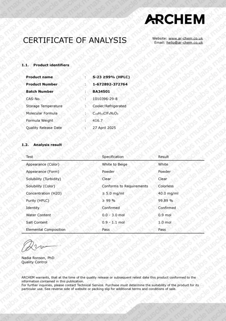 S-23 COA BA34501