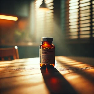 Bottle of SARMs on a table, in the UK