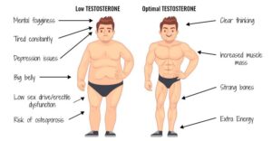 Low testosterone vs normal comparison after taking SARMS